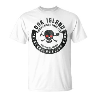 Oak Island Treasure Hunting Club Vintage Skull And Crossbone T-Shirt - Monsterry CA