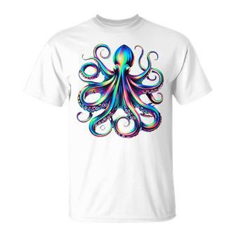 Octopus Marine Animal Sea Creature Colorful Kraken T-Shirt - Monsterry AU