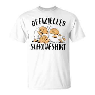 Offizielles Schlaf Pyjama Schlafanzug Herren Damen T-Shirt - Geschenkecke