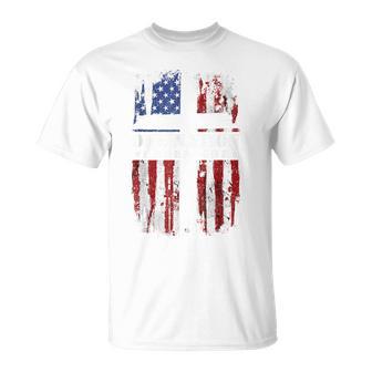 One Nation Under God Cross Usa Flag 4Th Of July Patriotic T-Shirt - Monsterry AU