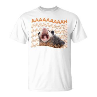 Opossum Screaming Possum Trash Cat Meme Women T-Shirt - Monsterry UK