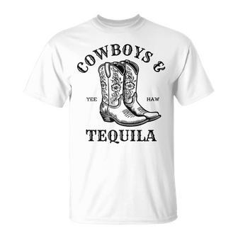 Outfit For Rodeo Western Country Cowboys And Tequila T-Shirt - Monsterry AU