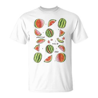 Palestine Will Be Free Toddler Social Justice Watermelon Kid T-Shirt - Seseable