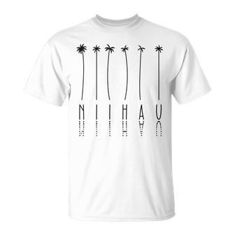 Palm Tree Vacation Island Usa Niihau T-Shirt - Monsterry UK