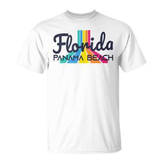 Panama Beach Fl Surf Culture Retro Panama Salt Beach Florida T-Shirt - Monsterry