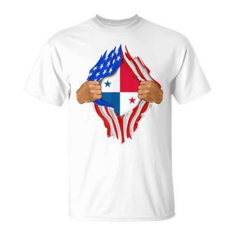 Panamanian Blood Inside Me Panama Flag T-Shirt - Monsterry