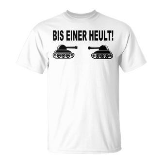 Panzerfahrer Gamer T-Shirt Bis Einer Heult, Grün für Gaming-Fans - Seseable