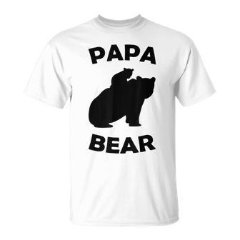 Papa Bear Baby Cub Für Papa Zumatertag T-Shirt - Geschenkecke