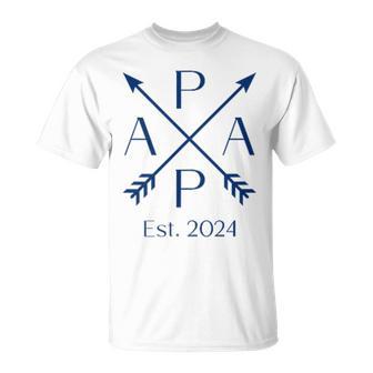 Papa Est 2024 Papa Est 2024 T-Shirt - Geschenkecke