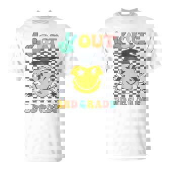 Peace Out 2Nd Grade Graduation Last Day School Second Grade T-Shirt | Mazezy
