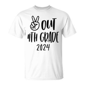 Peace Out 4Th Grade Tie Dye Graduation Last Day Of School T-Shirt - Monsterry UK
