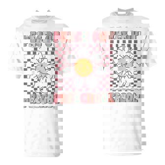 Peace Out Pre-K Cute Groovy Last Day Of Preschool Graduation T-Shirt | Mazezy