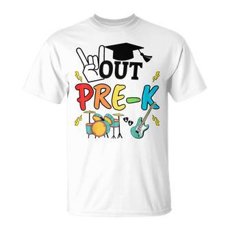 Peace Out Pre-K School Last Day School Class 2024 Graduation T-Shirt - Monsterry