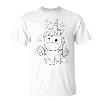 A Peindre Ou Colorier Pour Enfants Idee Cadeau T-Shirt - Cadeauxyz