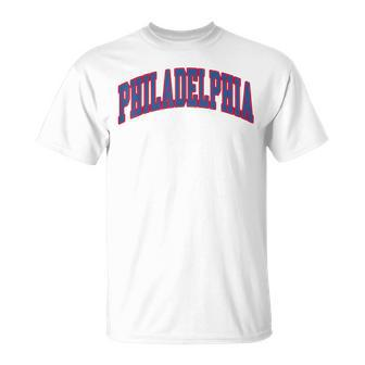 Philadelhpia Text T-Shirt - Seseable