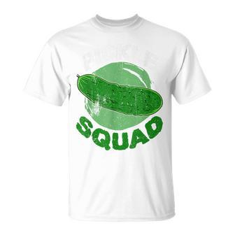 Pickle Squad Pickle Cucumber Lover Veggie Vegetarian Day T-Shirt - Monsterry DE