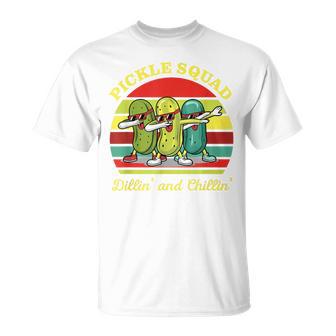 Pickle Squad Dillin' And Chillin' Apparel T-Shirt - Monsterry