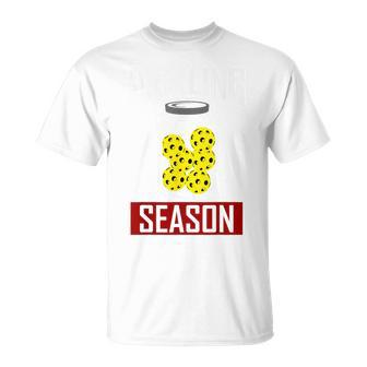 Pickling Season Pickle Jar Pickleball Player T-Shirt - Monsterry