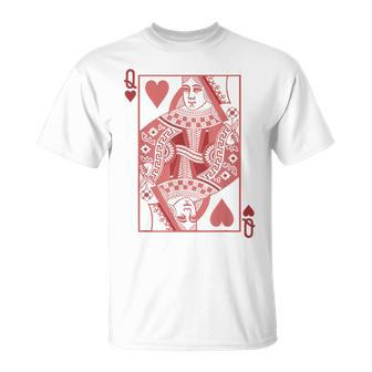 Pink Queen Of Hearts Valentine's T-Shirt - Monsterry