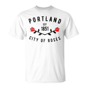 Portland City Of Roses Oregon Pdx Classic Vintage 503 T-Shirt - Monsterry CA