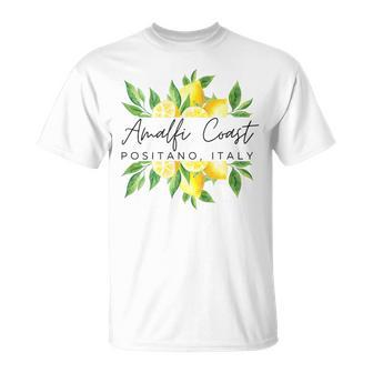 Positano Amalfi Coast Italy Lemon Bliss T-Shirt - Monsterry