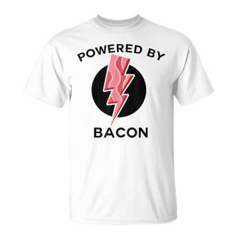 Powered By Bacon Food T-Shirt - Monsterry DE