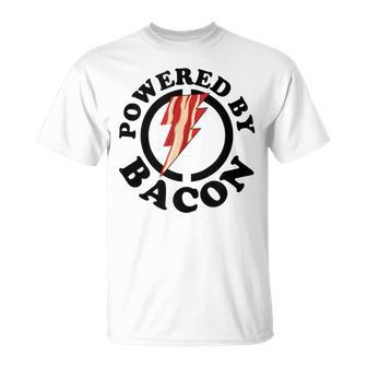 Powered By Bacon Bacon Lovers Powered By Bacon T-Shirt - Monsterry UK