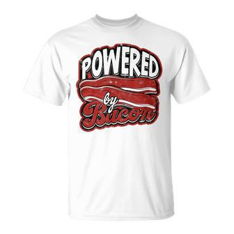 Powered By Bacon Morning Bread And Butter With Bacon T-Shirt - Monsterry CA