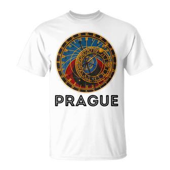 Praga República Checa Recuerdo Reloj Astronómico Praga Camiseta unisex - Regaloses