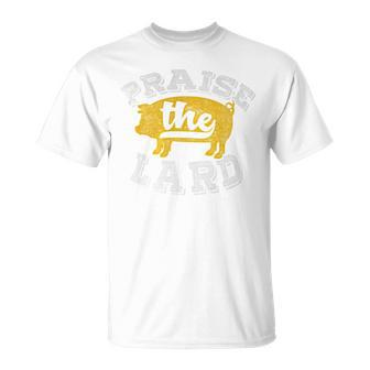 Praise The Lard Barbecue Fathers Day T-Shirt - Monsterry