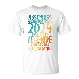 Primary School 2024 Eine Legende Primary School Graduation 2024 T-Shirt - Geschenkecke