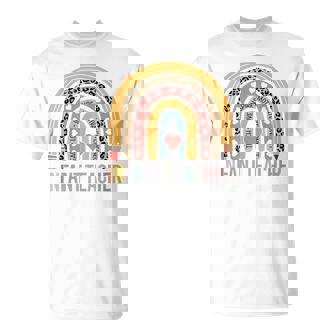 Profesor Infantil 100º Día De Escuela Arco Iris Camiseta unisex - Regaloses