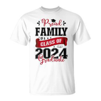 Proud Family Of A Class Of 2024 Graduate For Graduation T-Shirt - Monsterry DE