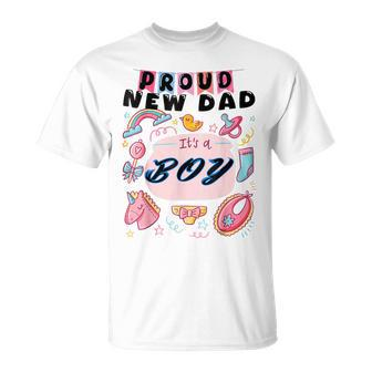 Proud New Dad It's A Boy Cute Baby Father's Day Daddy T-Shirt - Thegiftio UK