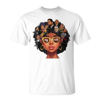 Proud Of My Roots Bhm Black Pride Black Melanin Women T-Shirt | Mazezy