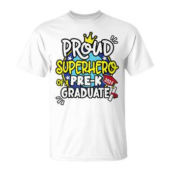 Proud Superhero Team 2024 Boys Girls Pre-K Crew Graduation T-Shirt - Monsterry CA