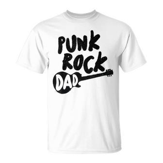 Punk Rock Dad Tattoos Guitar Punker Rocker Ska Band Father T-Shirt - Monsterry CA