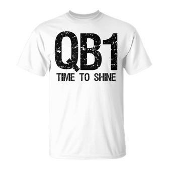 Qb1 Football Team Starting Quarterback T-Shirt - Monsterry CA