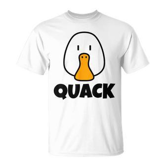 Quack Lindas Camisas De Patos Para Niños Con Cara De Pato De Dibujos Animados Camiseta unisex - Regaloses