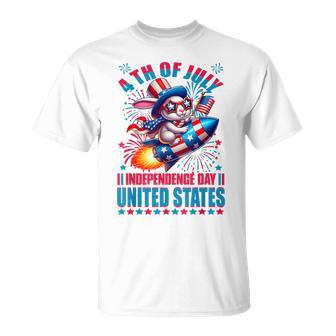 Rabbit 4Th Of July Americans Celebrating Independence Day T-Shirt - Monsterry UK