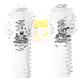 Ramen Kawaii Japanese Noodles Dog Eating Ramen Shiba Inu T-Shirt - Thegiftio