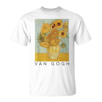 Regalo Artístico De Girasoles Van Gogh Vincent Van Gogh Camiseta unisex - Regaloses