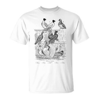 Regalo De Razas De Palomas Para Los Amantes De Las Palomas Camiseta unisex - Regaloses