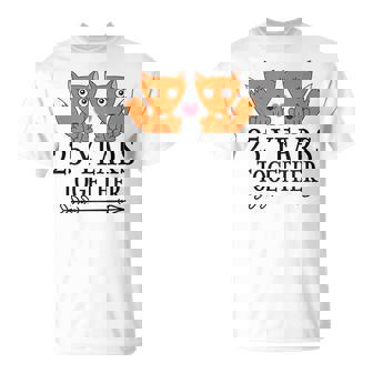 Regalo Del 25 Aniversario Para Parejas 25 Años Juntos Camiseta unisex - Regaloses