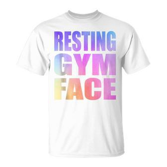Resting Gym Face T-Shirt - Monsterry