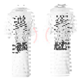 Retro Checkered Ball Mama T Ball Mom Sports T-Shirt - Seseable