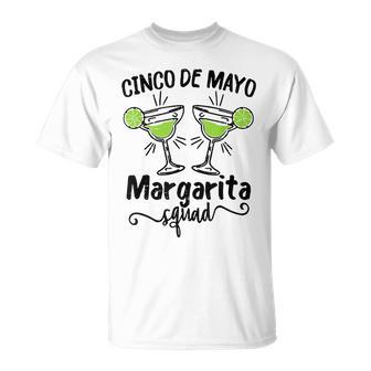 Retro Cinco De Mayo Fiesta Margarita Squad T-Shirt - Seseable