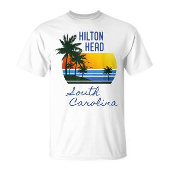 Retro Cool Hilton Head Island Sc Beach Souvenir T-Shirt - Monsterry AU