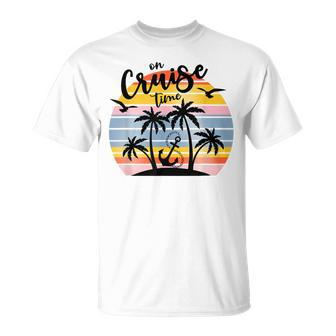Retro On Cruise Time Vacation Summer 2023 T-Shirt - Monsterry