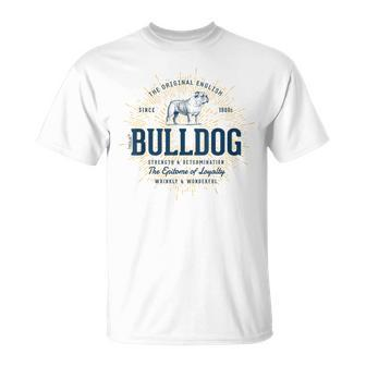 Retro English Bulldog Vintage T-Shirt - Monsterry DE